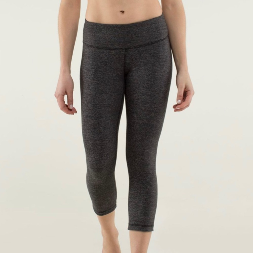 Lululemon Wunder Under Crop Wee Stripe Heathered - image 2